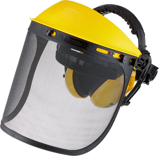 Oregon Browguard, Ear Protectors & Steel Mesh Visor Combination.