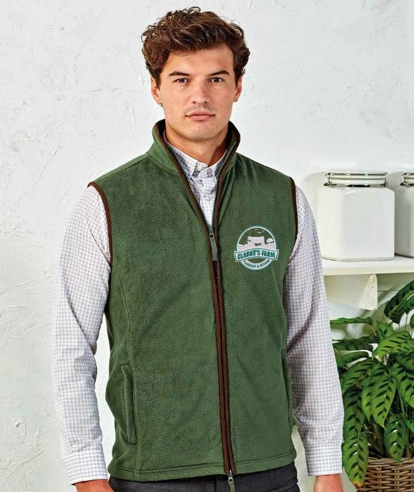 Fleece Gilet (With Embroidered Logos Front & Back)