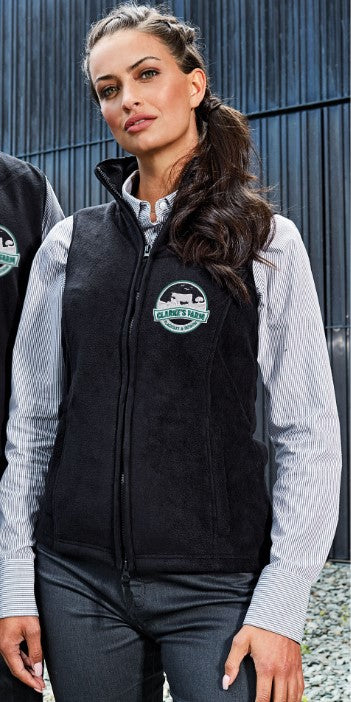 Ladies Fleece Gilet (With Embroidered Logos Front & Back)