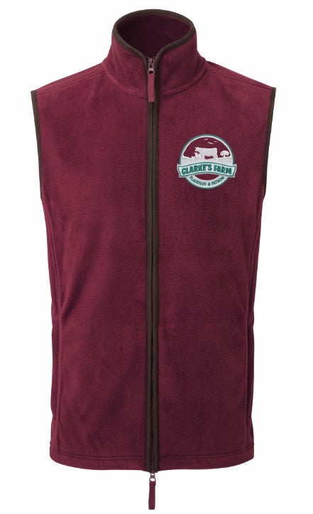 Fleece Gilet (With Embroidered Logos Front & Back)